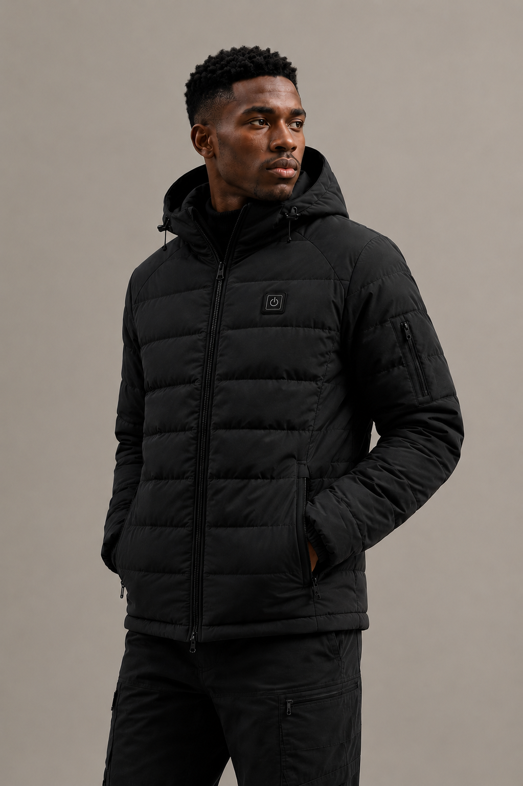 EMBER Heated Jacket Pro — USB-C charging detail